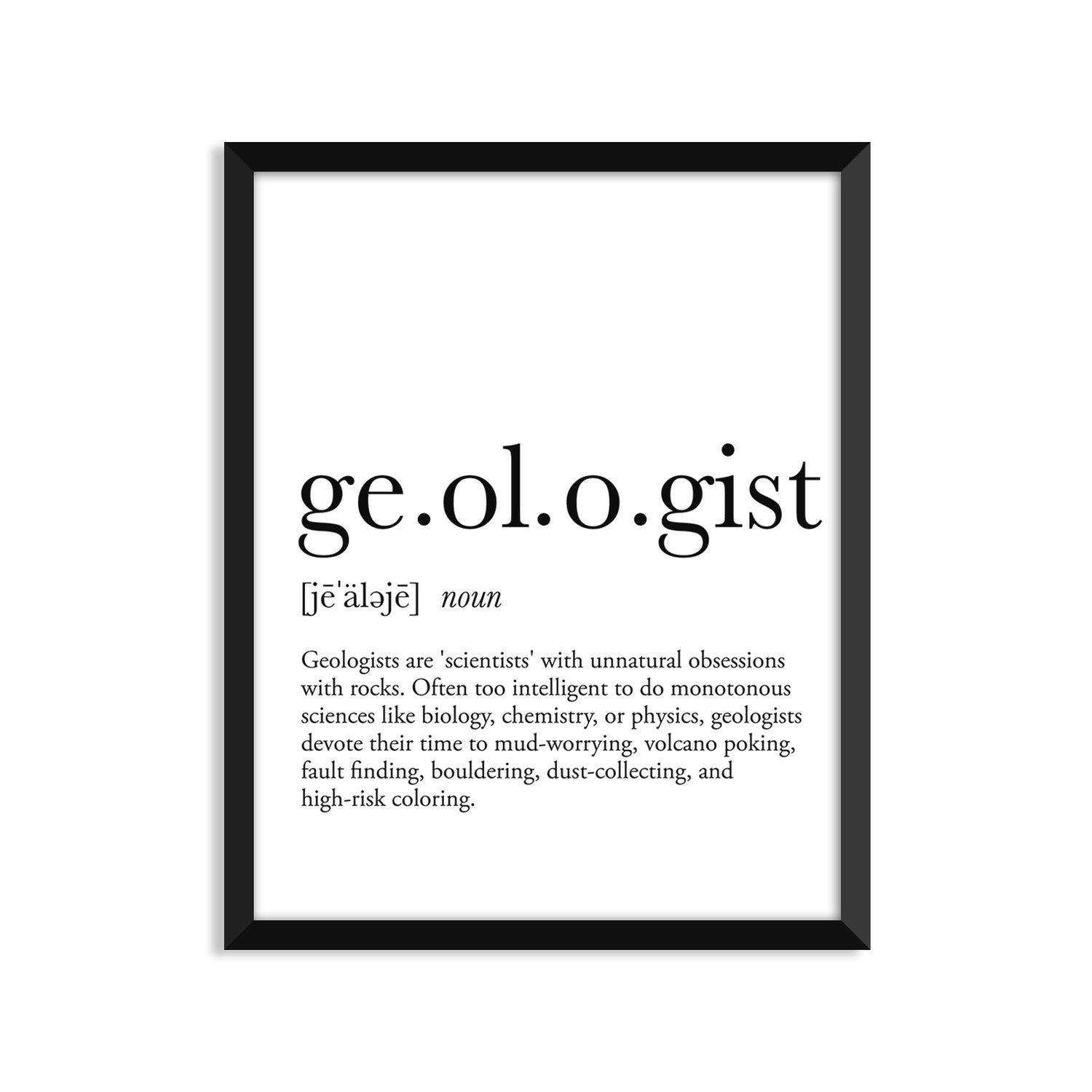 Geologist Definition Everyday Card