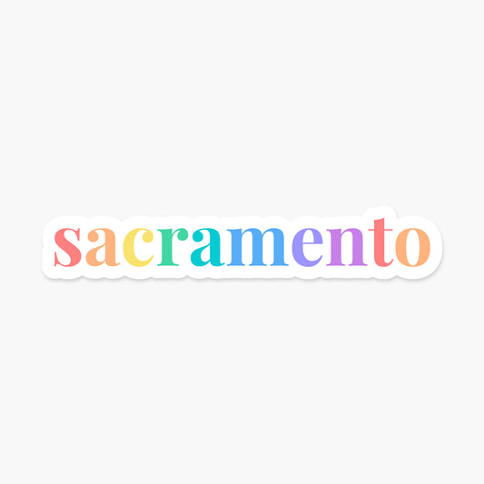 Sacramento, California - Everyday Sticker | Footnotes Paper