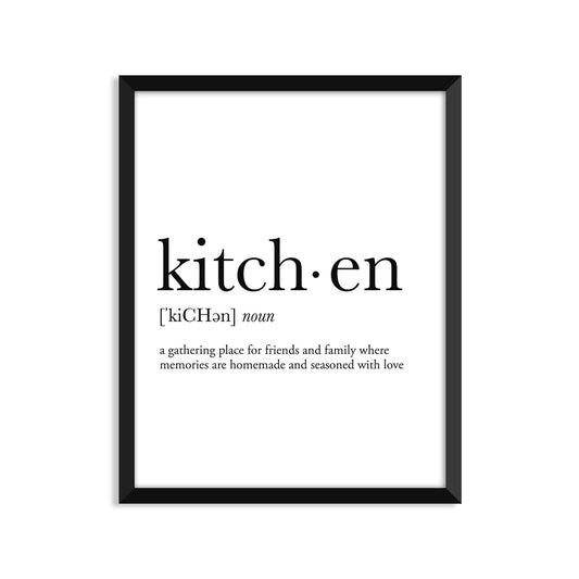 Kitchen Definition - Unframed Art Print Or Greeting Card
