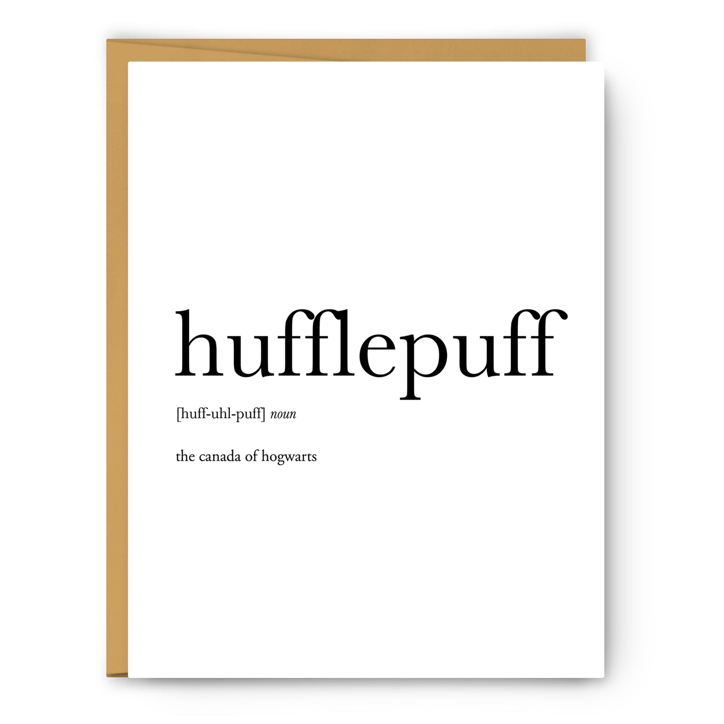 Hufflepuff Definition - Unframed Art Print Or Greeting Card