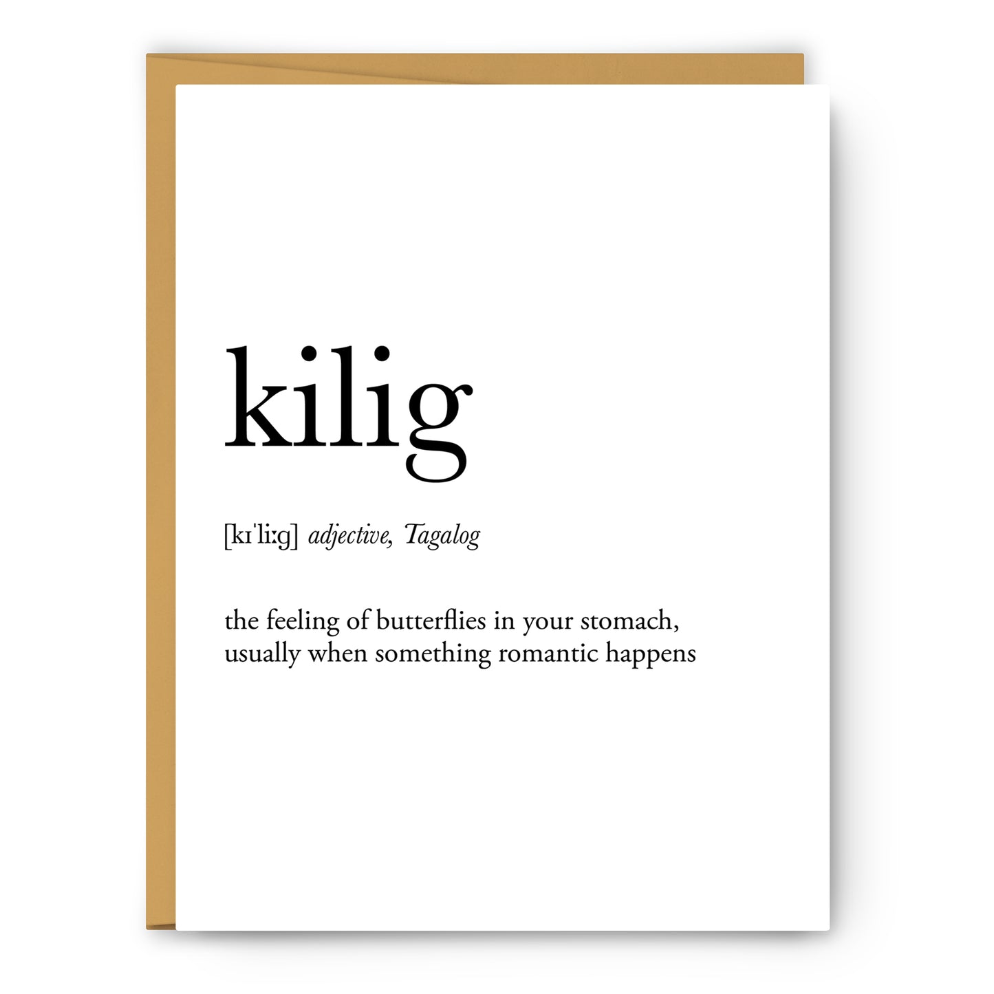 Kilig Definition Everyday Card