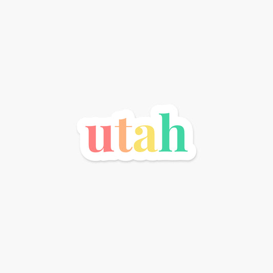 Utah US State - Everyday Sticker | Footnotes Paper