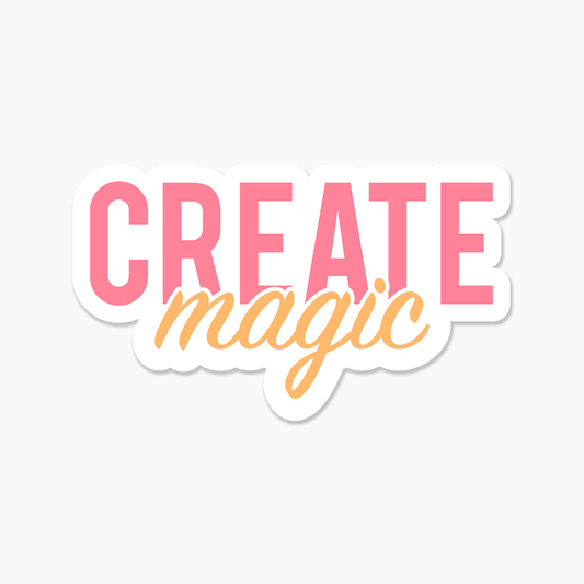 Create Magic Motivational Sticker | Footnotes Paper