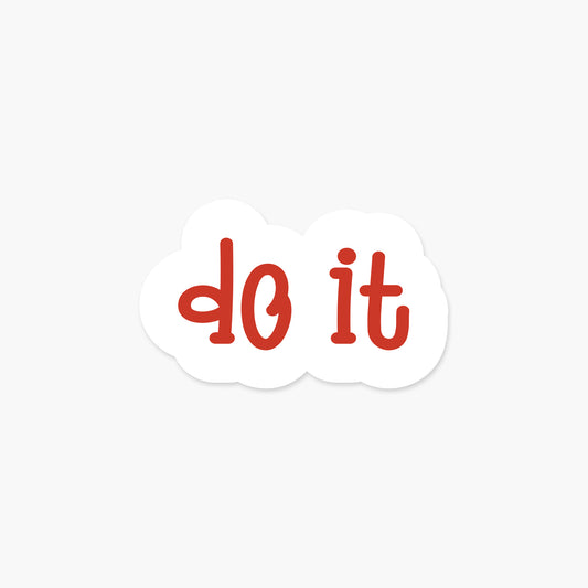 Do It - Motivational Sticker | Footnotes Paper
