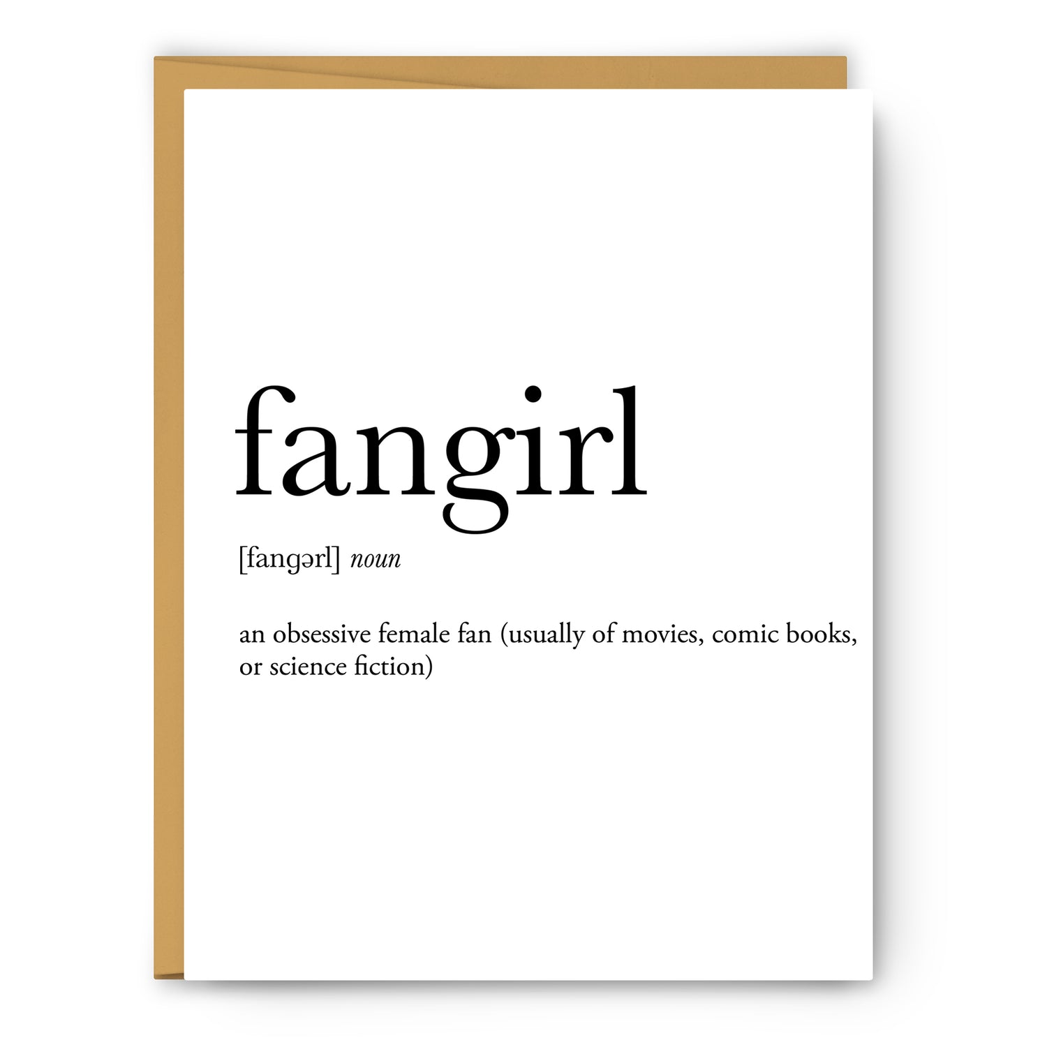 Fangirl Definition - Unframed Art Print Or Greeting Card