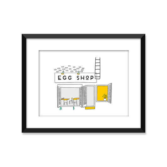 Around New York Egg Shop - Unframed Art Print Or Greeting Card