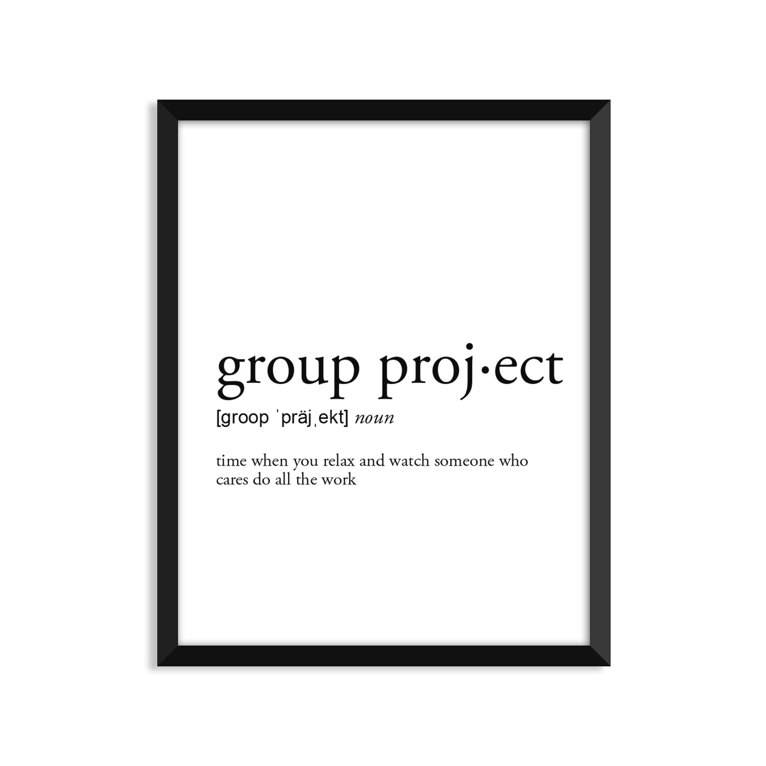 Group Project Definition - Unframed Art Print Or Greeting Card