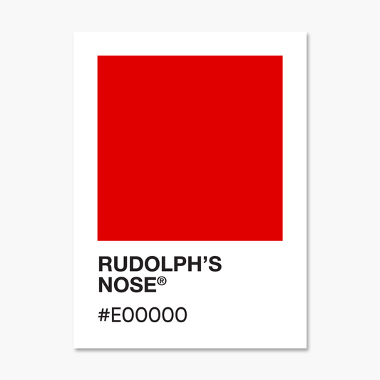 Rudolph's Nose Color Palette Sticker | Footnotes Paper