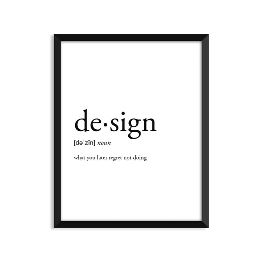 Design Definition - Unframed Art Print Or Greeting Card