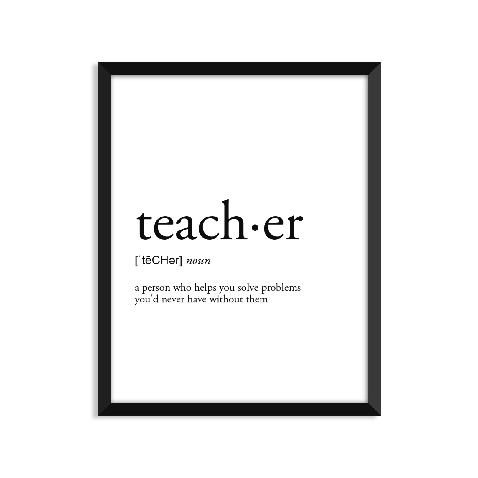 Teacher Definition Everyday Card – Footnotes Paper