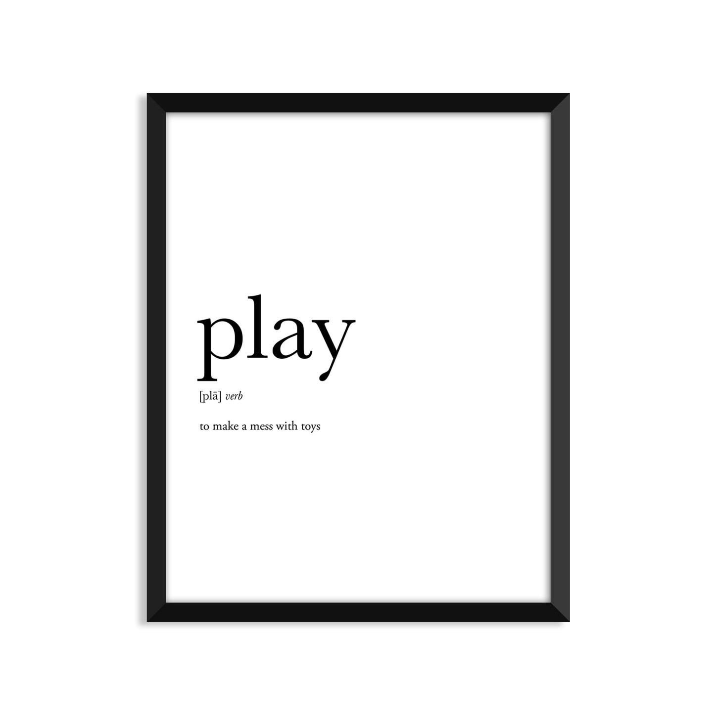 Play Definition - Unframed Art Print Or Greeting Card