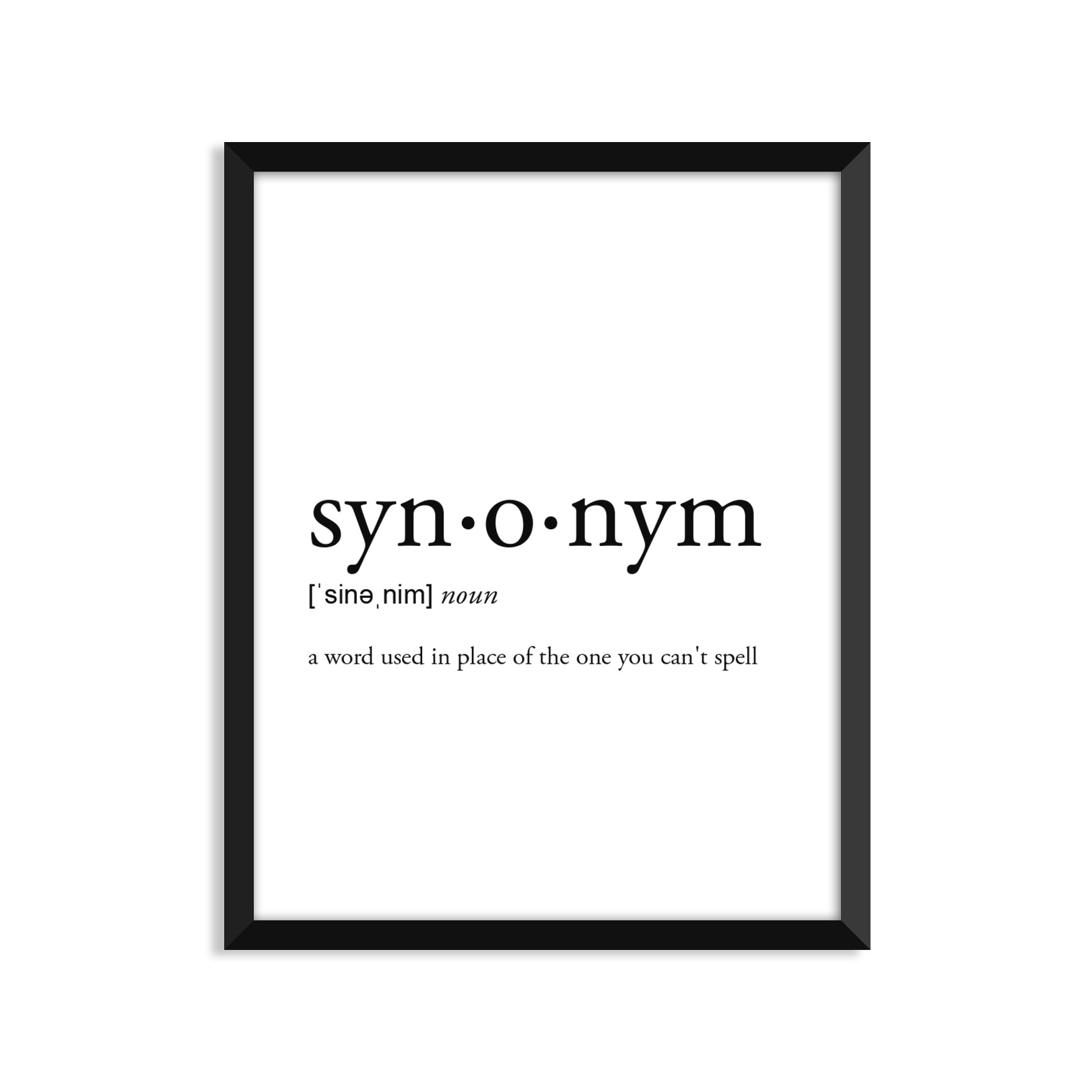 Synonym Definition - Unframed Art Print Or Greeting Card