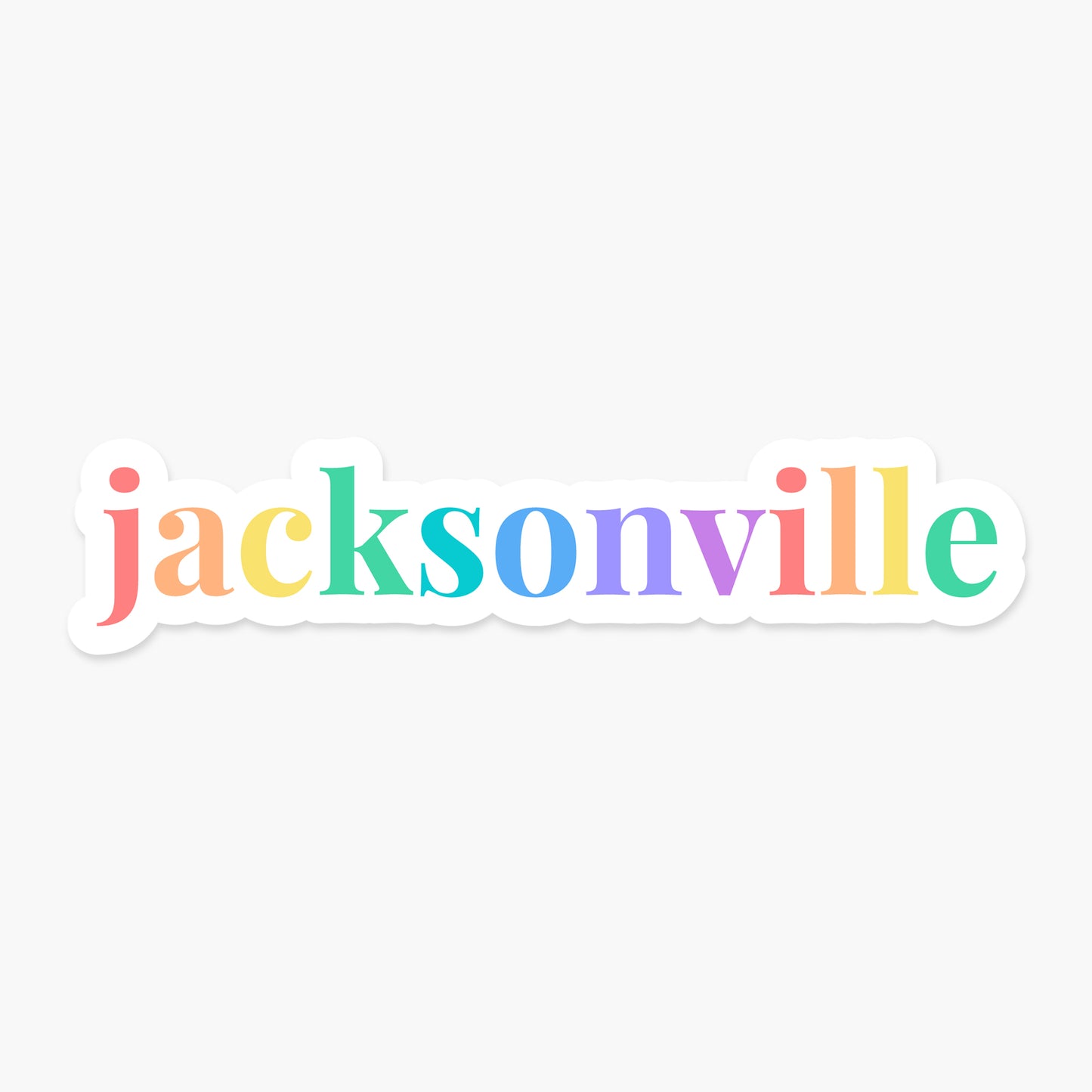 Jacksonville, Florida - Everyday Sticker | Footnotes Paper