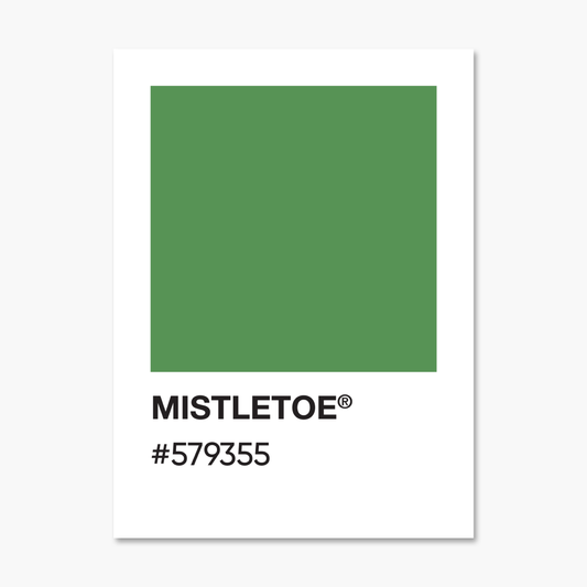 Mistletoe Color Palette Sticker | Footnotes Paper