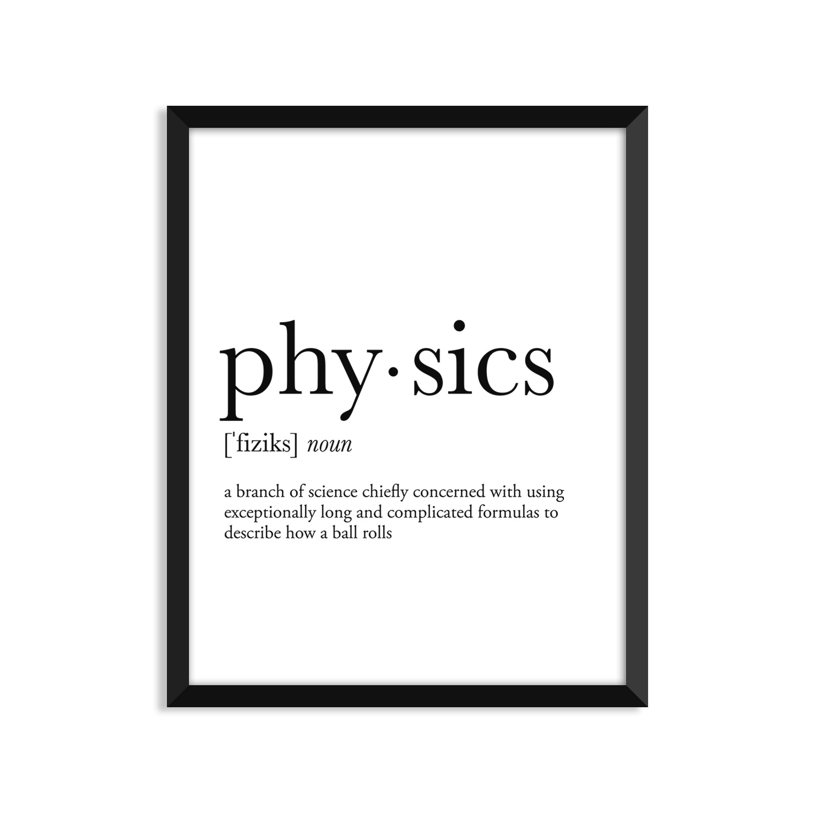 Physics Definition Everyday Card