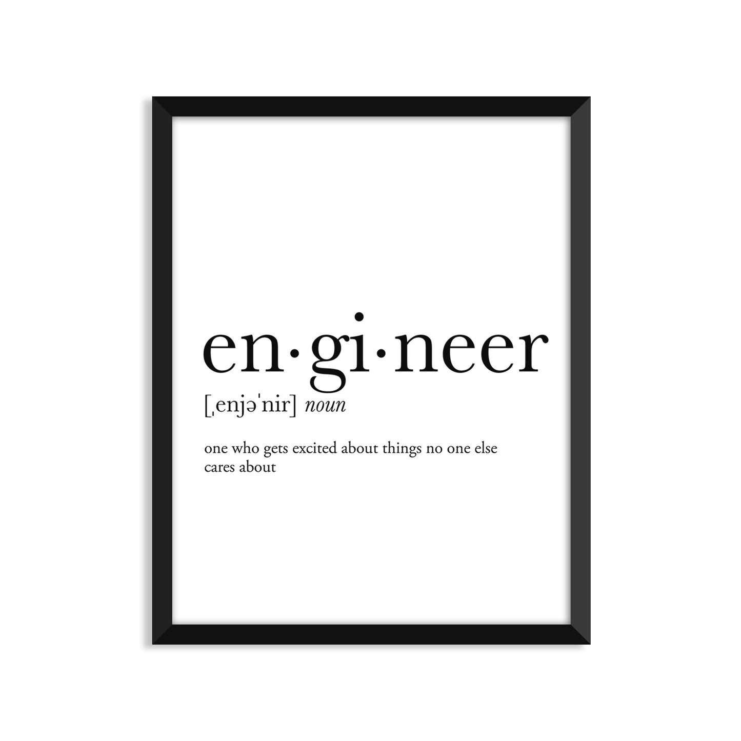 Engineer Definition Everyday Card