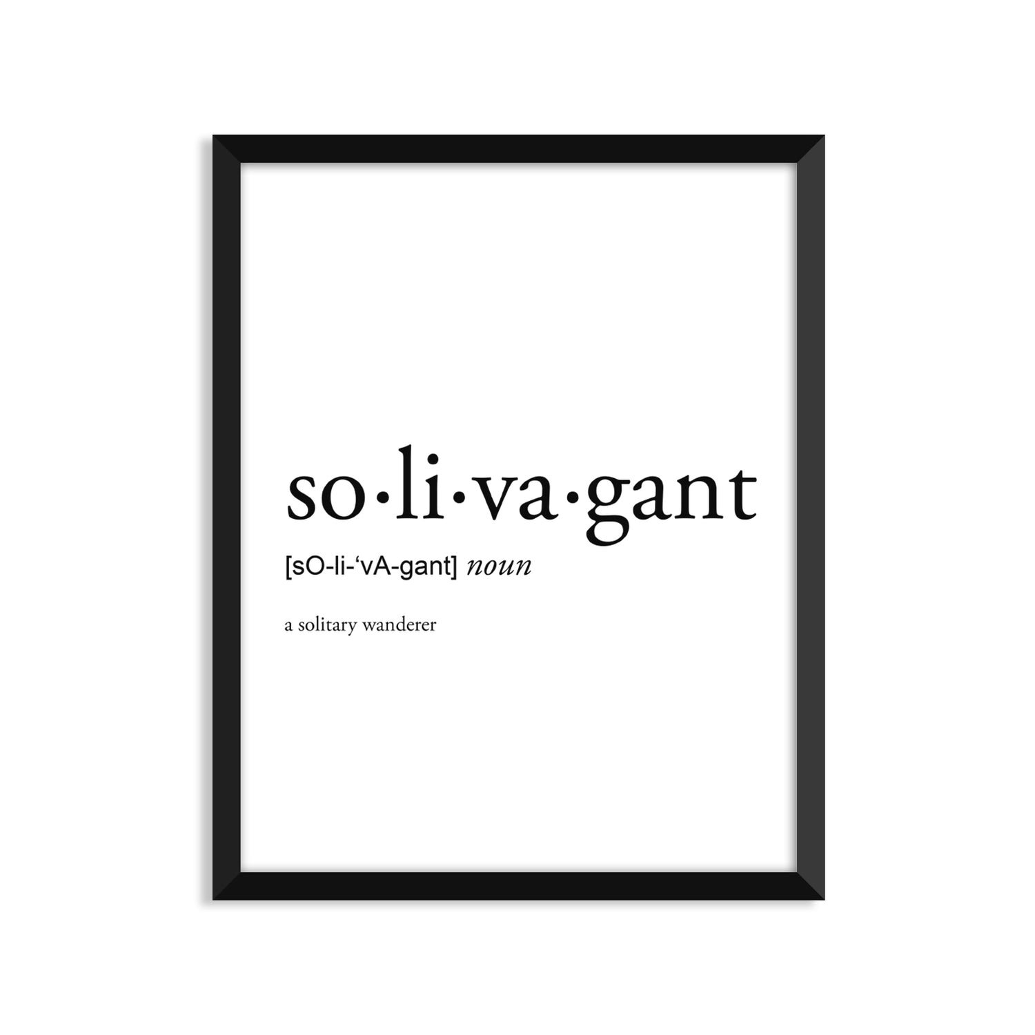Footnotes | Solivagant Definition - Unframed Art Print Or Greeting Card ...