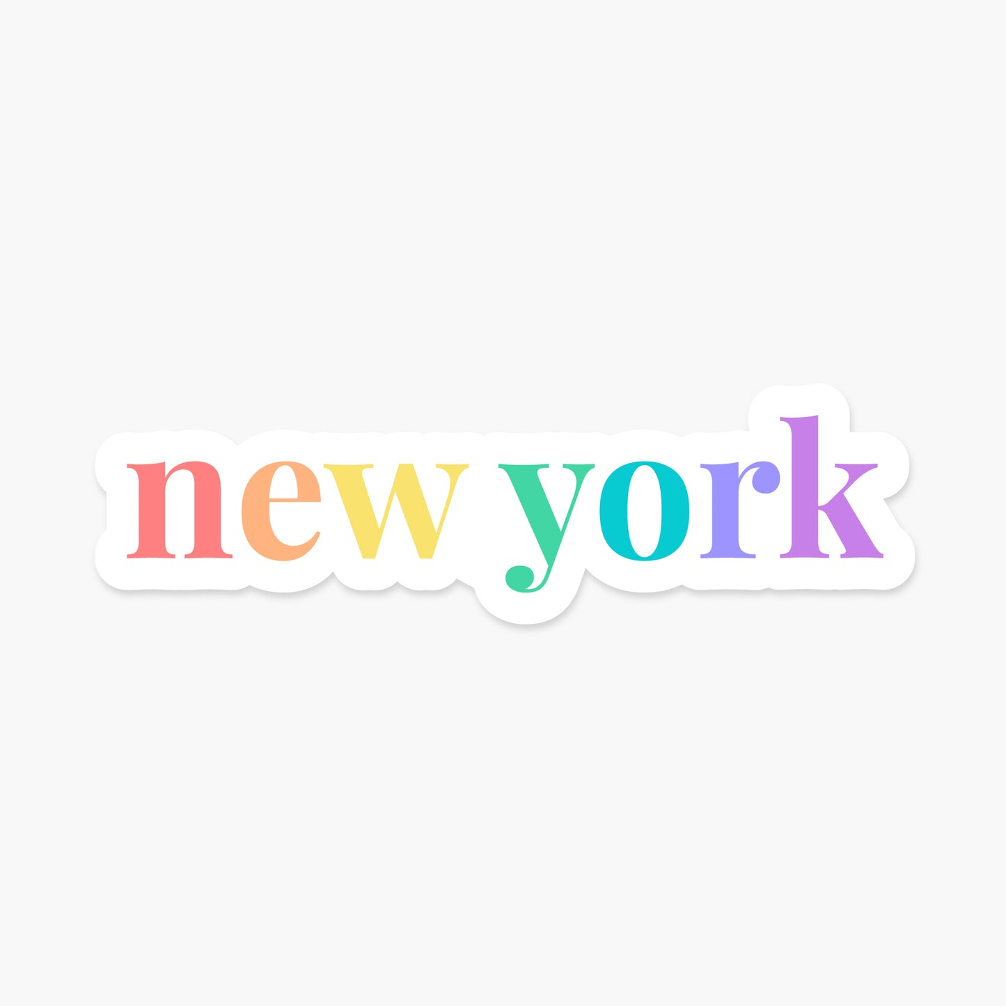 New York, New York - Everyday Sticker | Footnotes Paper