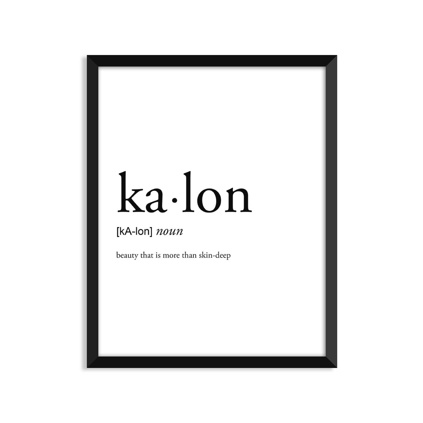 Kalon Definition - Unframed Art Print Or Greeting Card