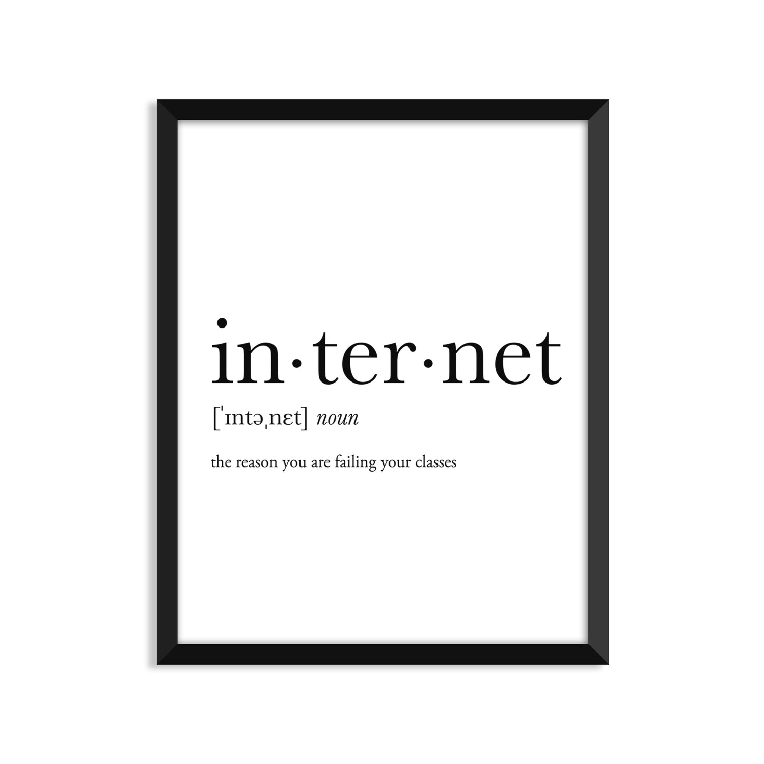 Internet Definition - Unframed Art Print Or Greeting Card