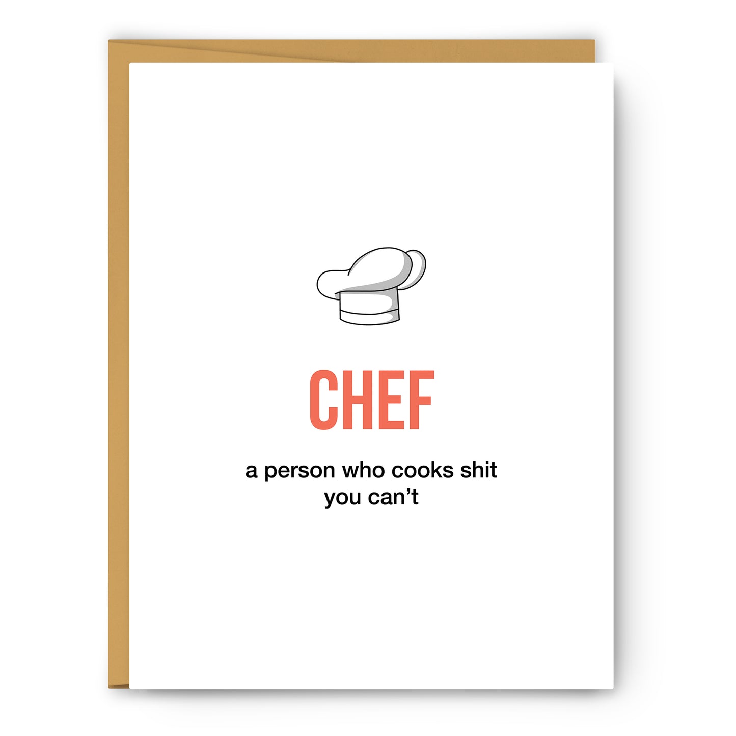 Chef Definition Illustration Everyday Card