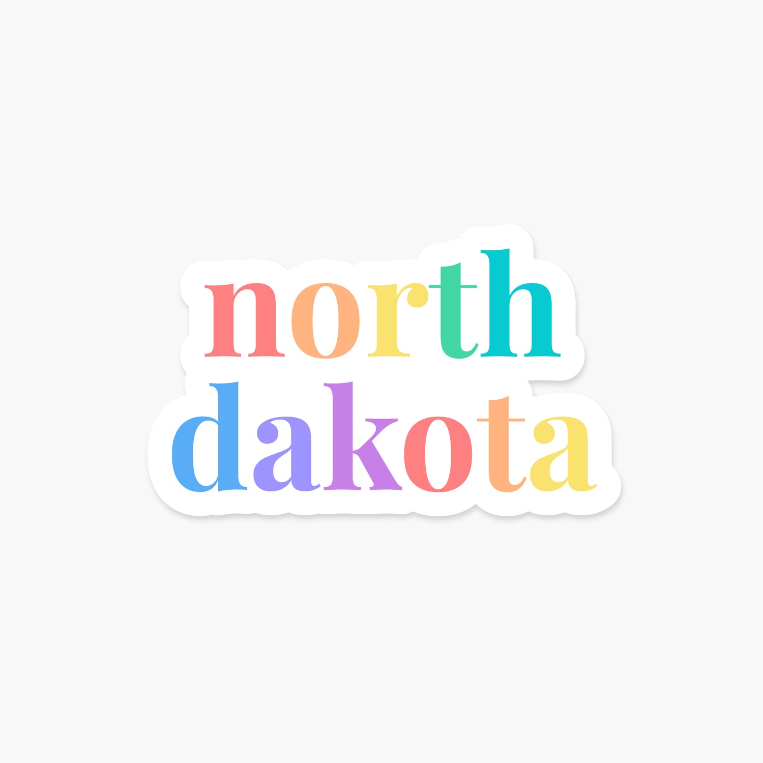 North Dakota US State - Everyday Sticker | Footnotes Paper