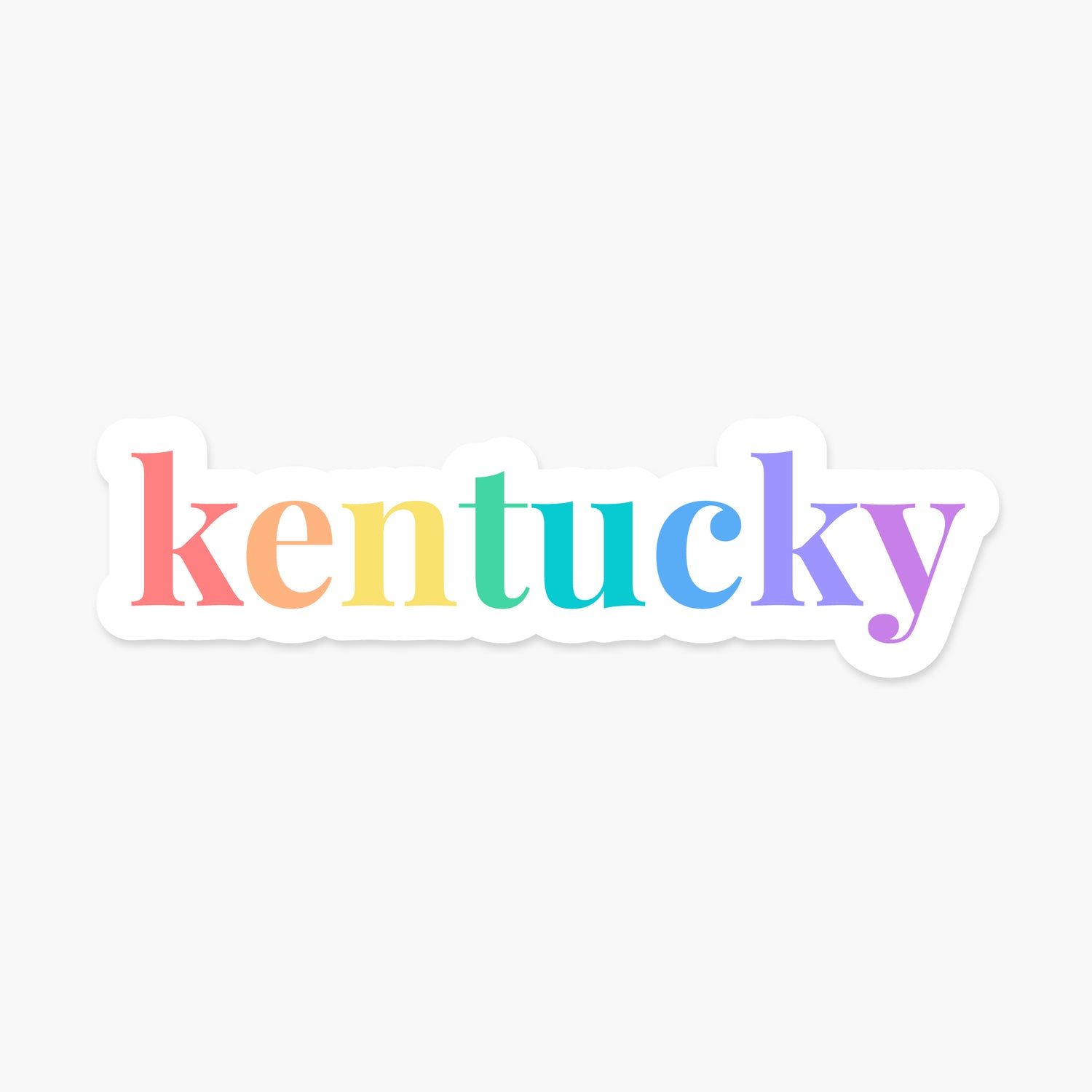 Kentucky US State - Everyday Sticker | Footnotes Paper