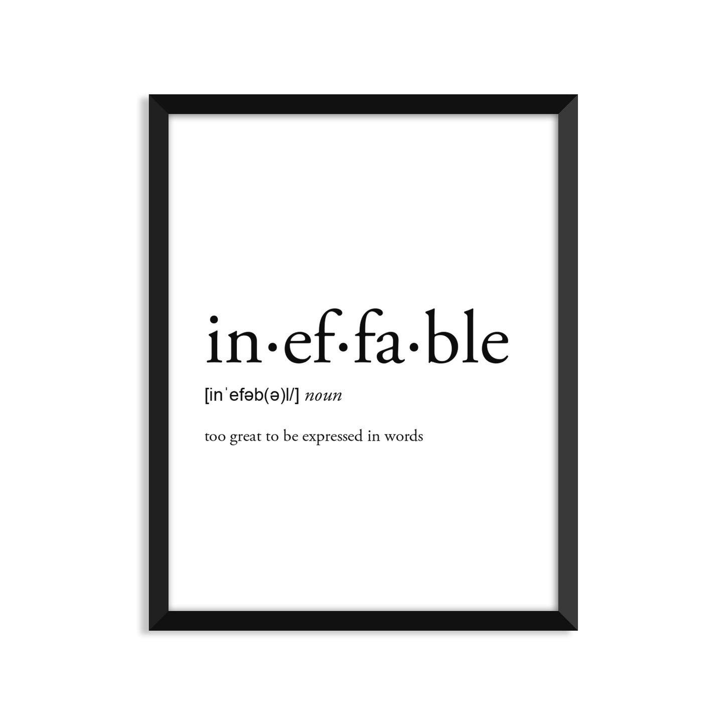 Ineffable Definition Everyday Card