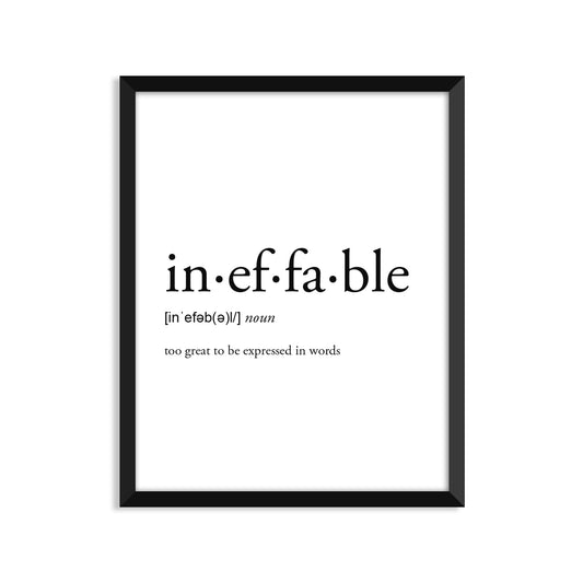 Ineffable Definition Everyday Card