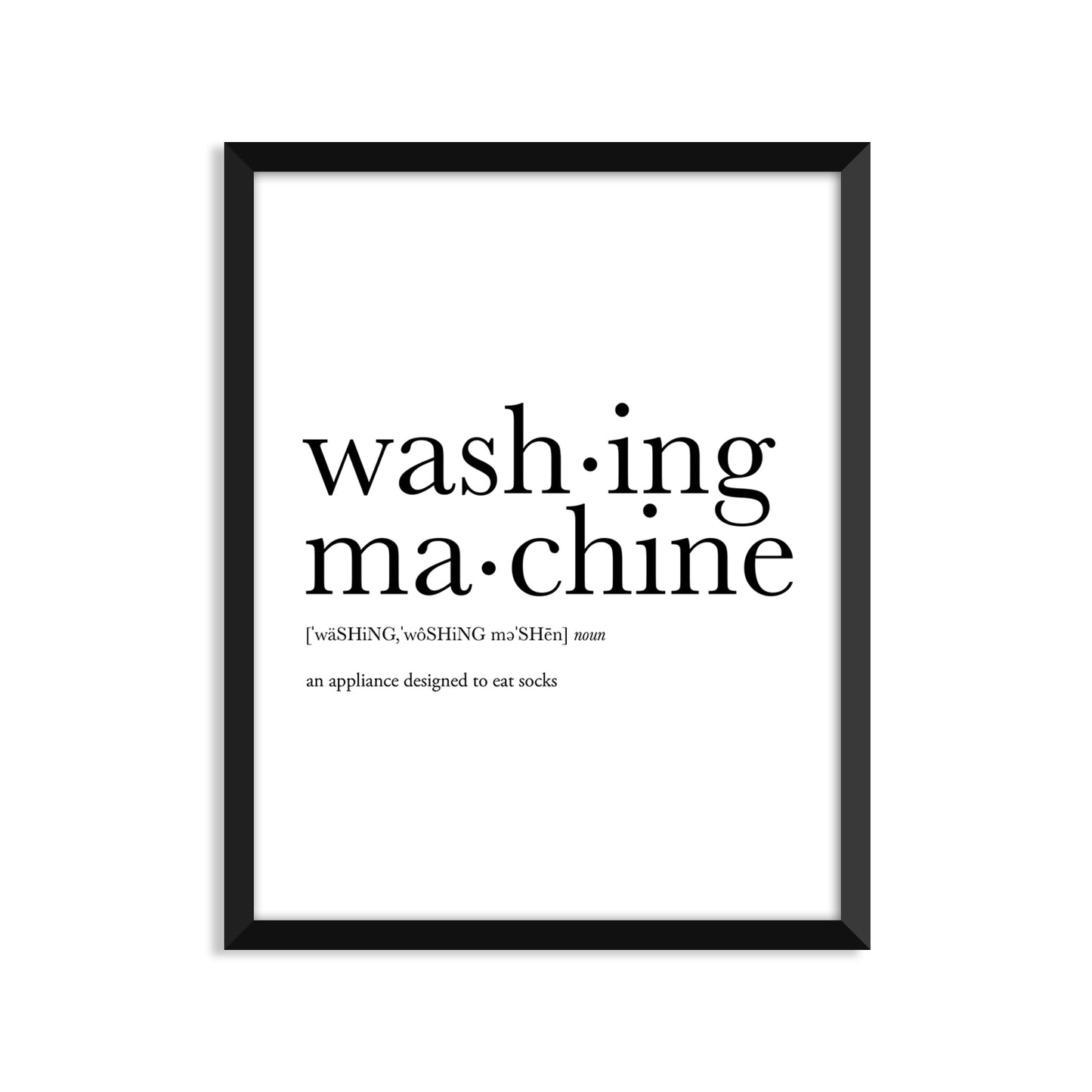 Washing Machine Definition - Unframed Art Print Or Greeting Card