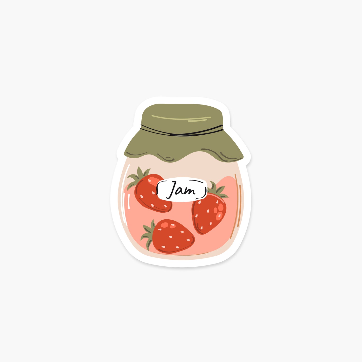 Strawberry Jam - Food Sticker | Footnotes Paper