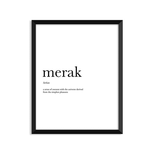 Merak Definition - Unframed Art Print Or Greeting Card