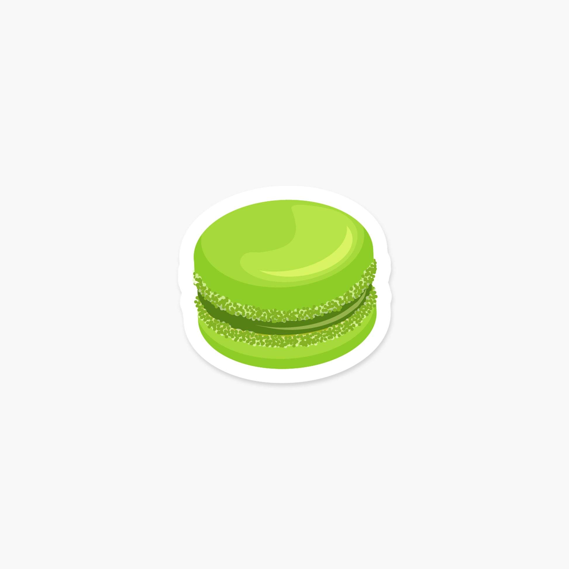 Macaroon Pistachio - Food Sticker | Footnotes Paper