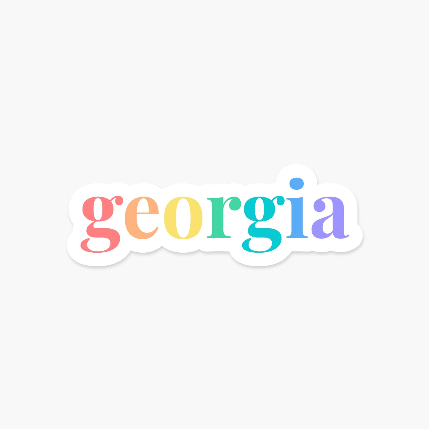 Georgia US State - Everyday Sticker | Footnotes Paper