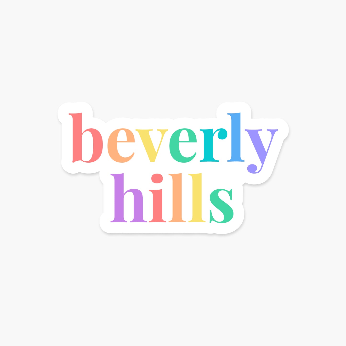 Beverly Hills, California - Everyday Sticker | Footnotes Paper