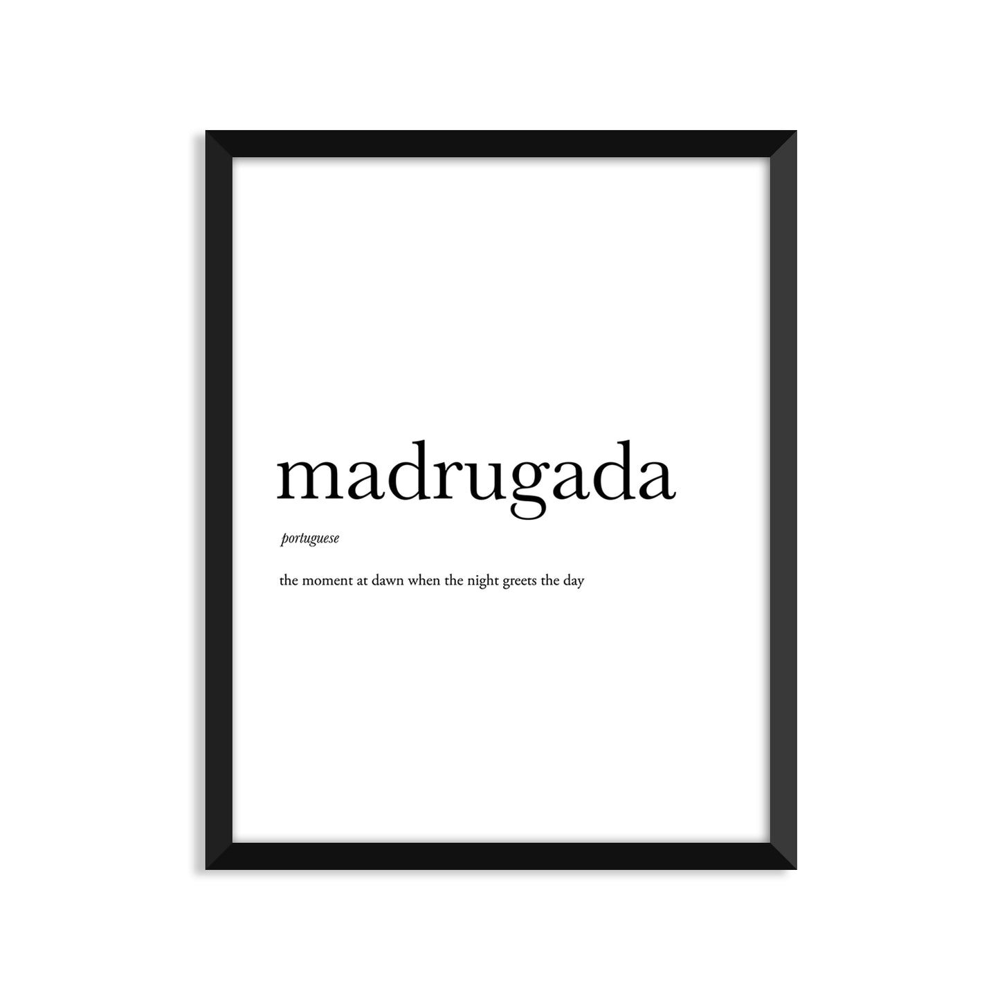 Madrugada Definition - Unframed Art Print Or Greeting Card