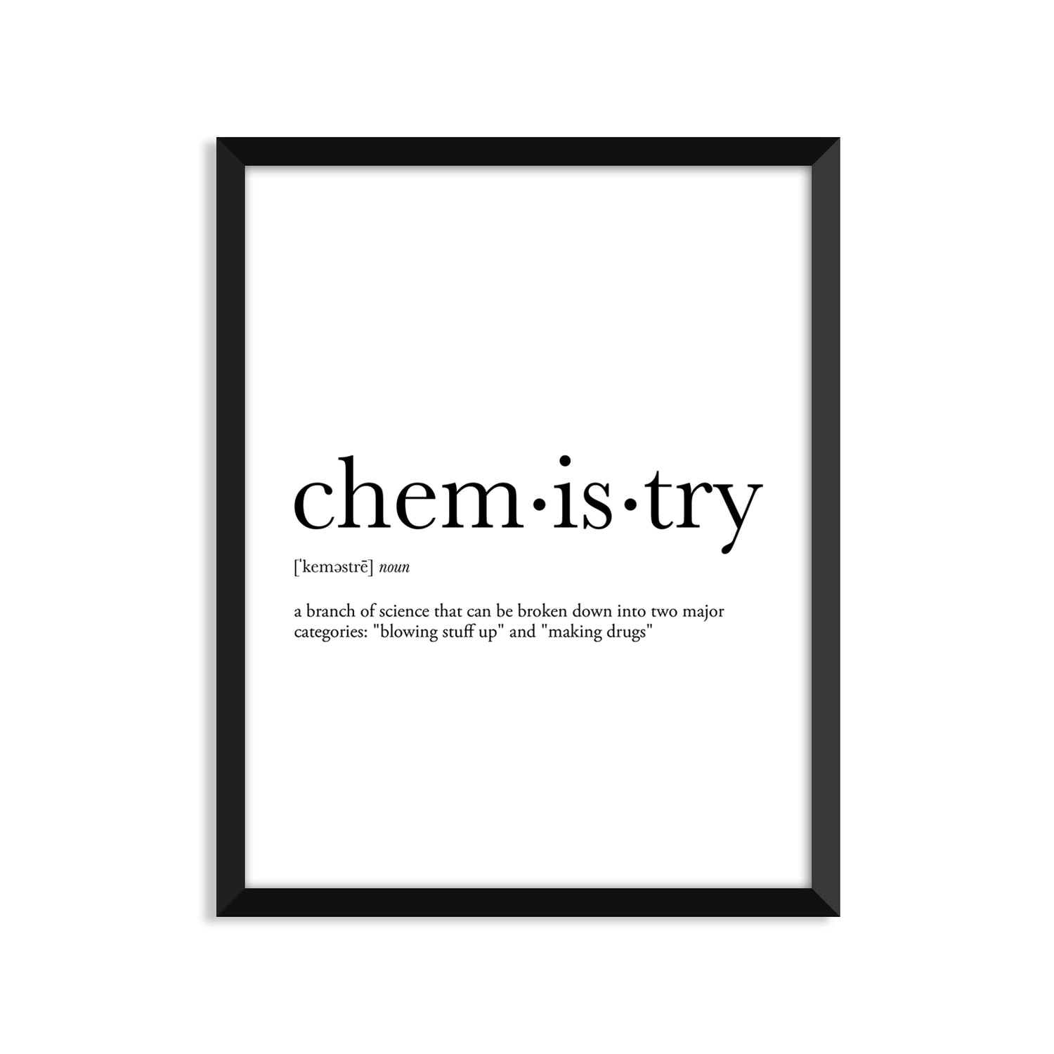Chemistry Definition Everyday Card