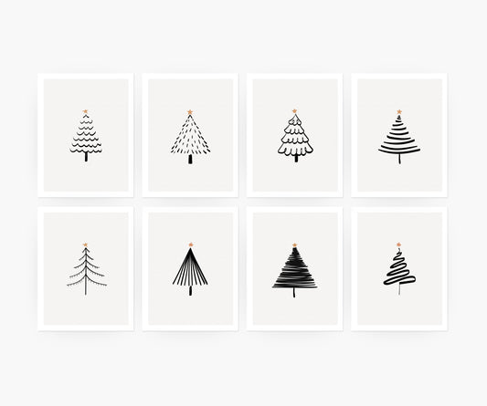 Holiday Cards - Christmas Trees Pack A