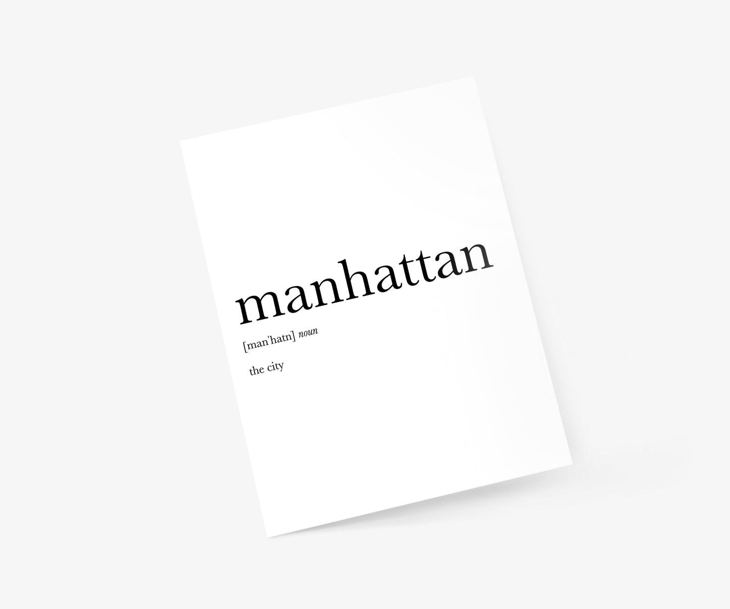 Manhattan Definition - New York City