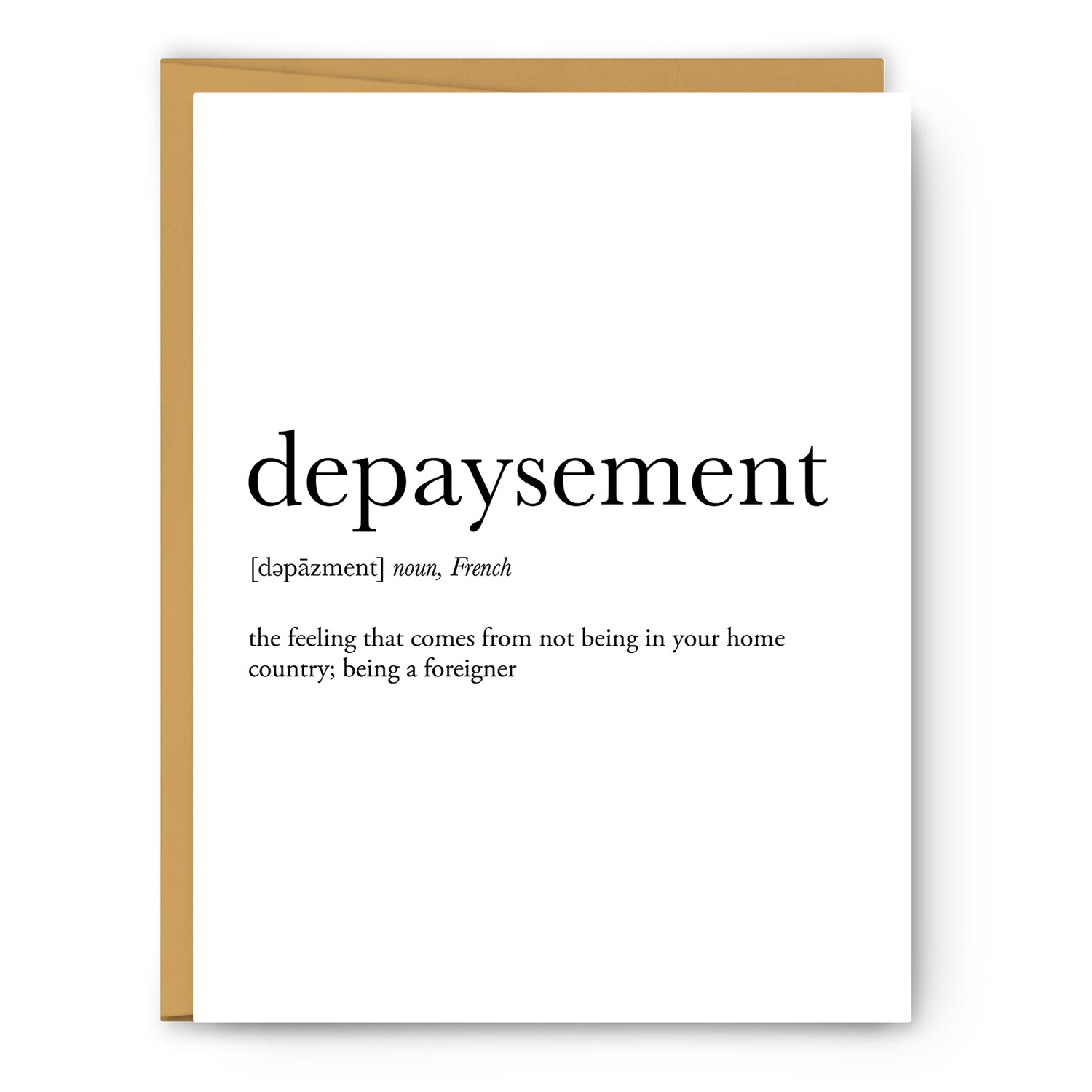 Depaysement  Definition - Unframed Art Print Or Greeting Card