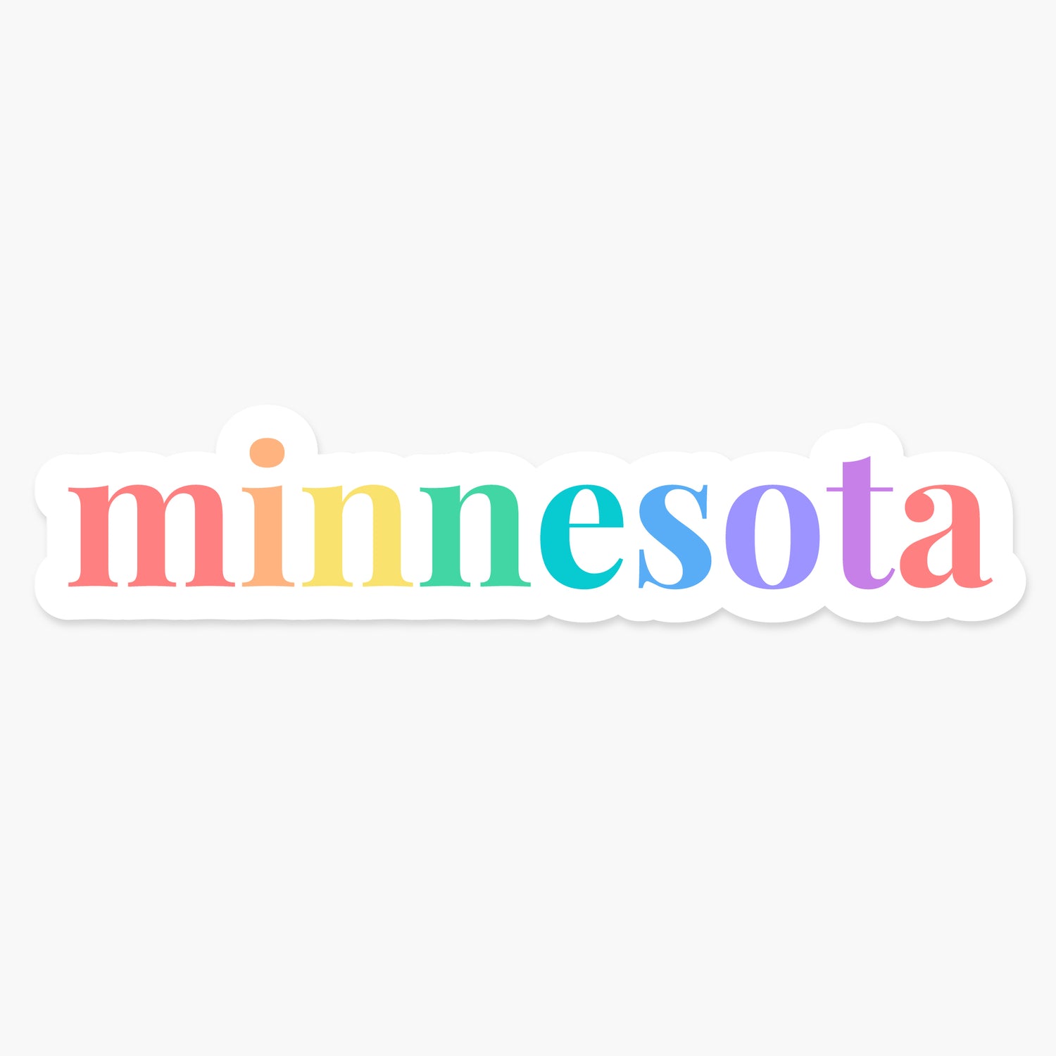 Minnesota US State - Everyday Sticker | Footnotes Paper