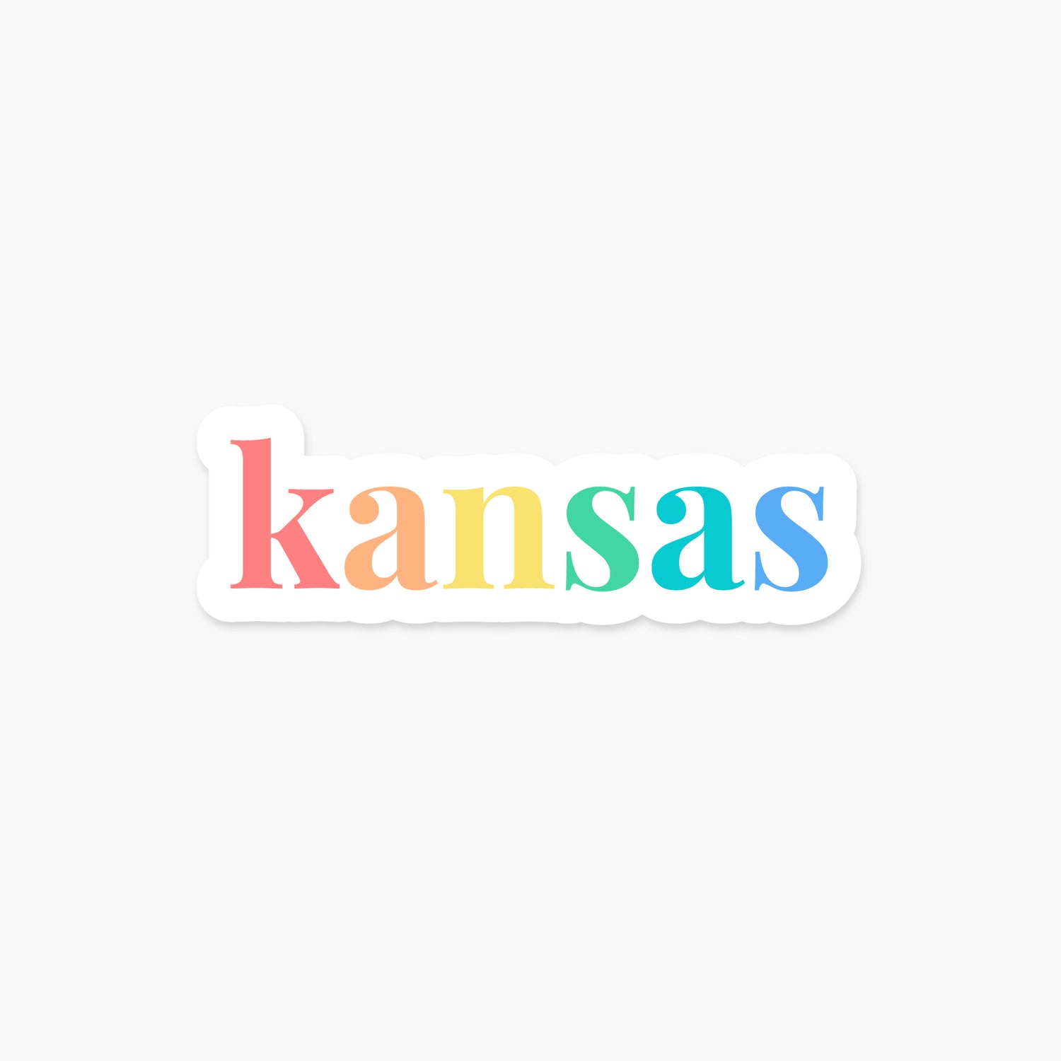 Kansas US State - Everyday Sticker | Footnotes Paper