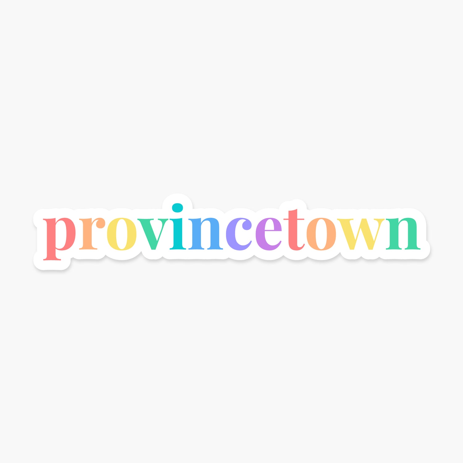 Provincetown, Massachusetts - Everyday Sticker | Footnotes Paper