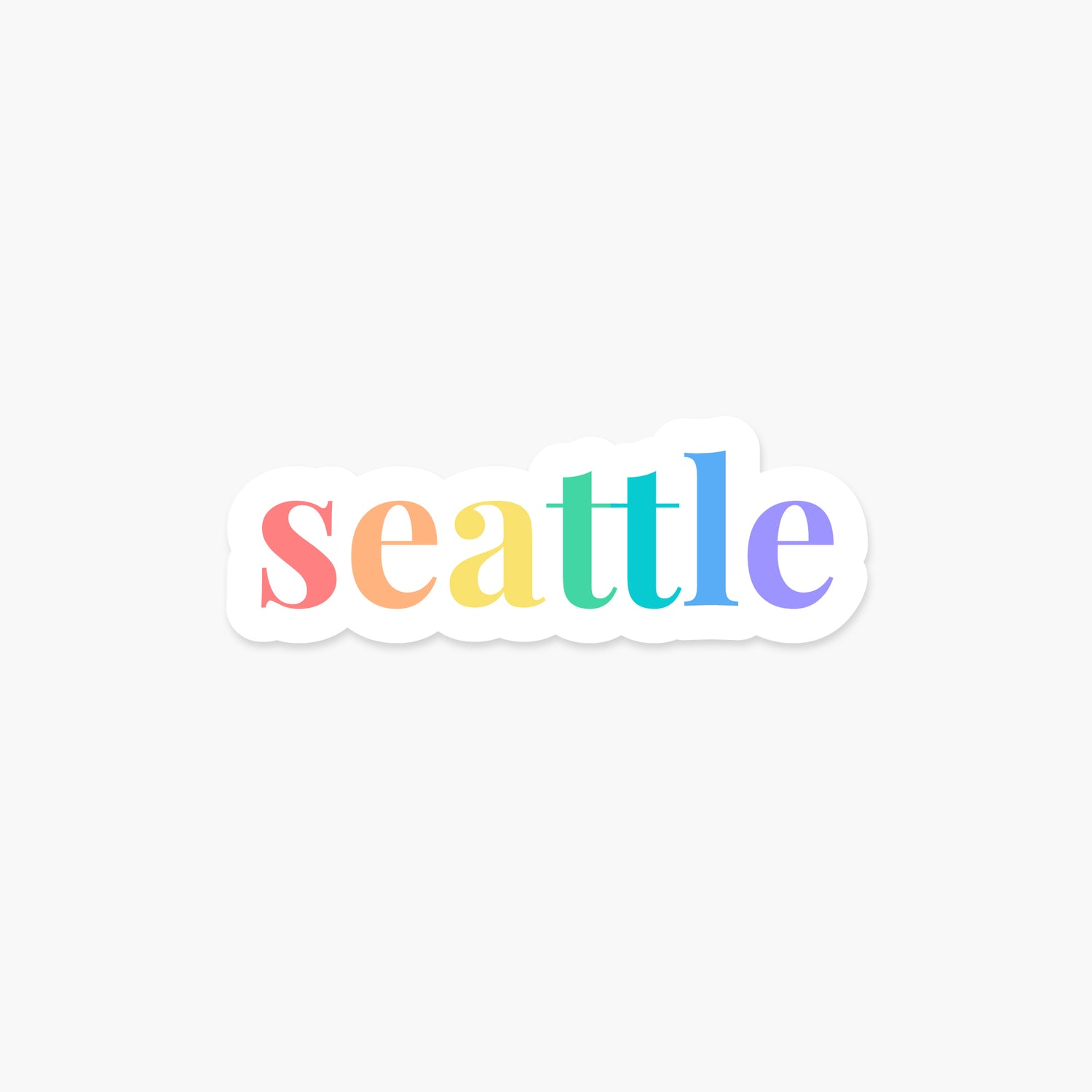 Seattle, Washington - Everyday Sticker | Footnotes Paper