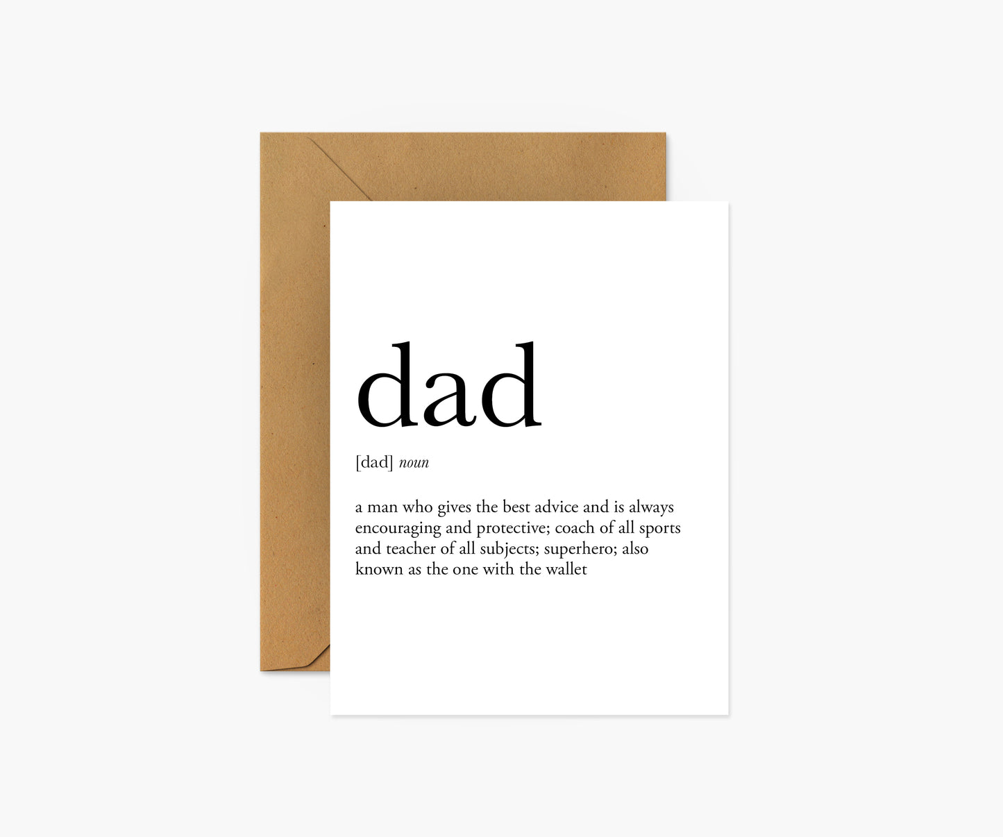 Dad Definition Father's Day Card | Footnotes Paper