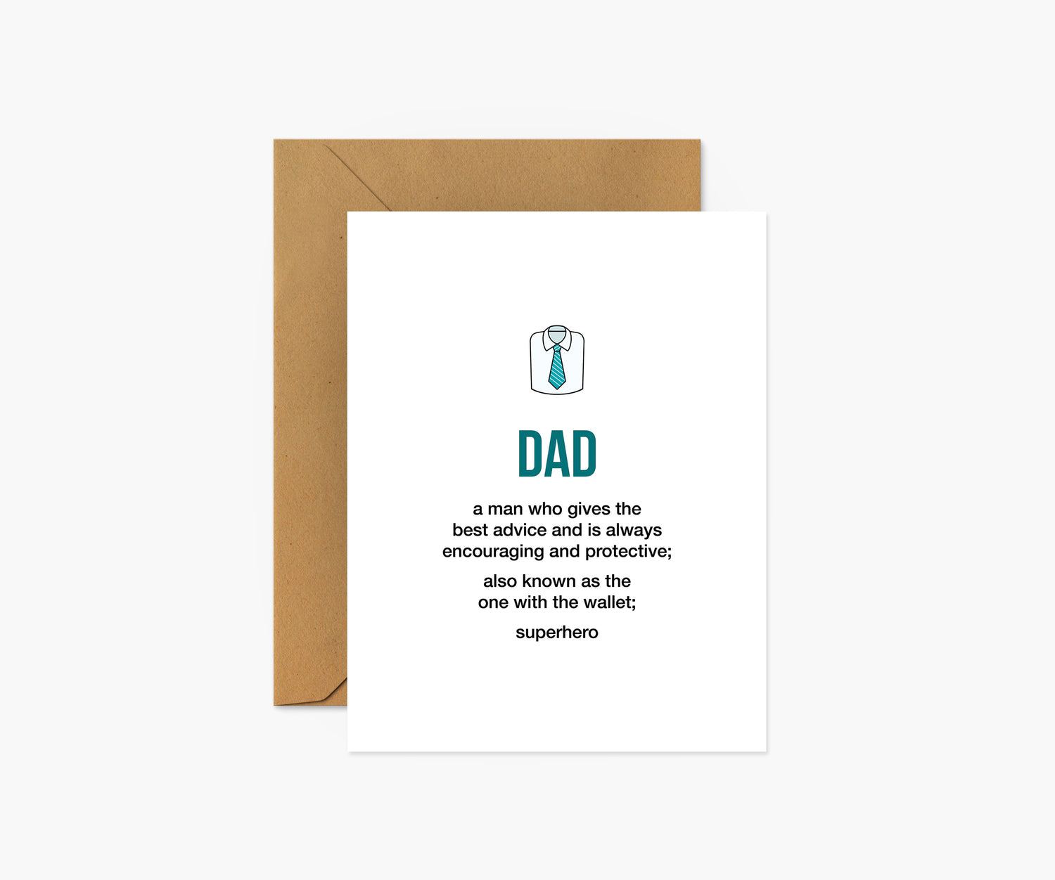 Dad Definition Illustration - Greeting Ca Father's Day Card | Footnotes Paper