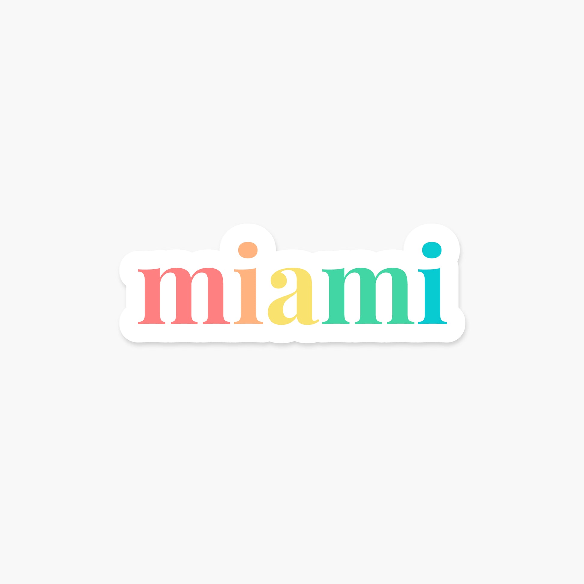 Miami, Florida - Everyday Sticker | Footnotes Paper