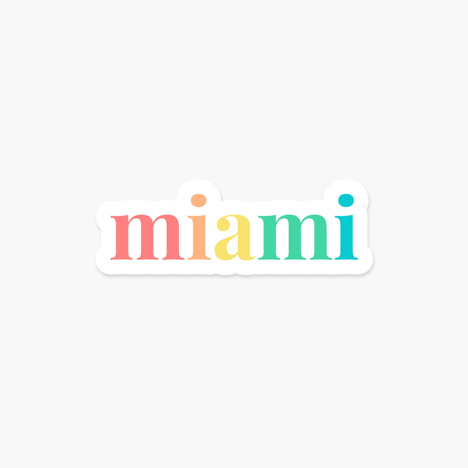 Miami, Florida - Everyday Sticker | Footnotes Paper