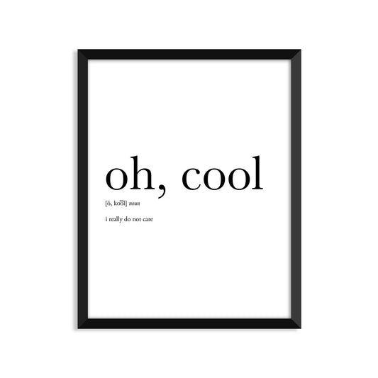 Oh, Cool Definition Everyday Card