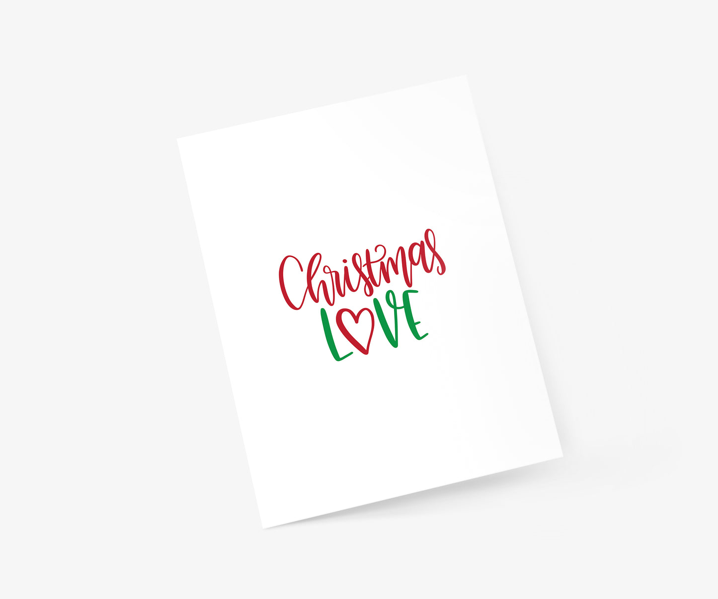 Christmas Love Christmas Card | Footnotes Paper